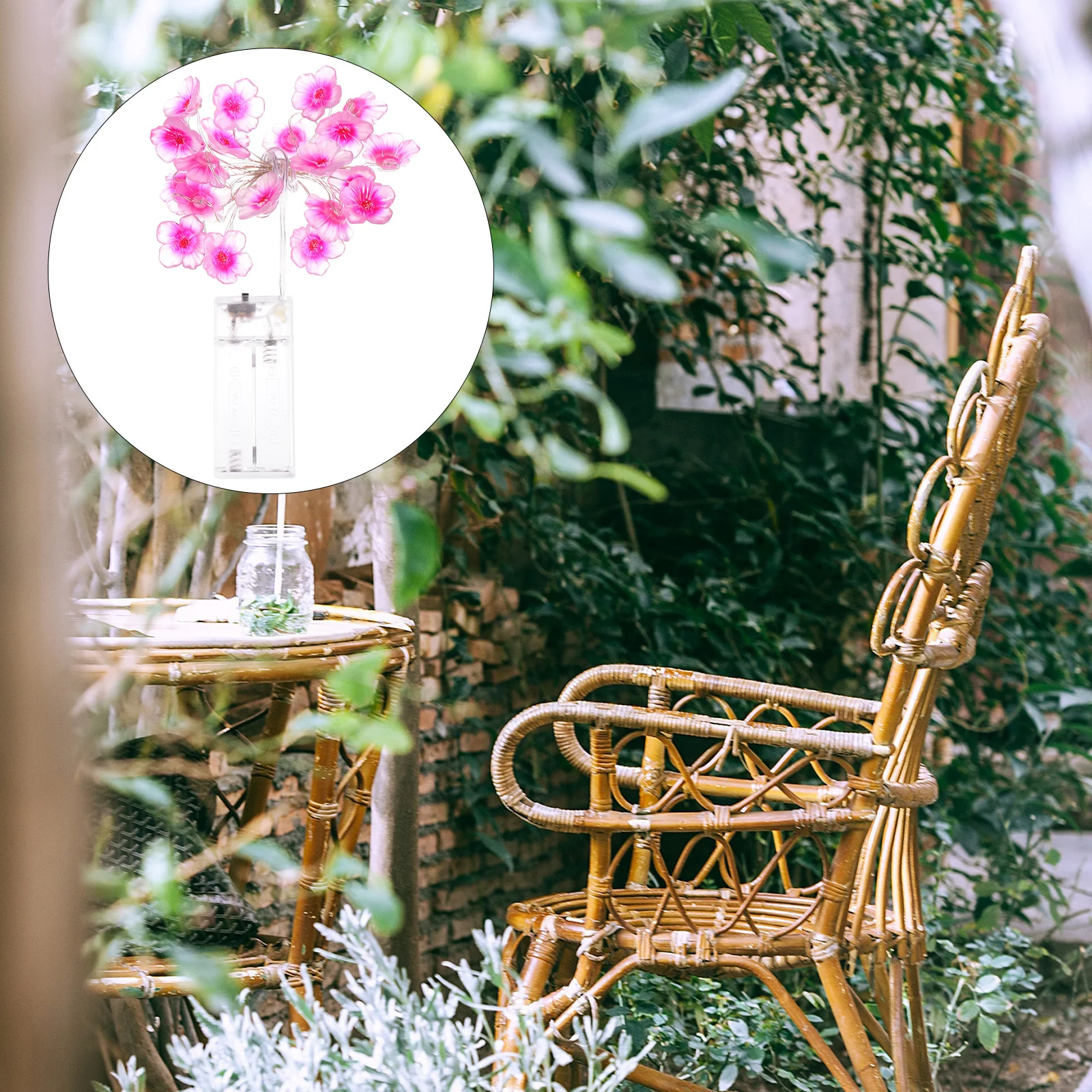 

Peach Flower LED String Light Pink Waterproof Exquisite Workmanship Fine Texture Portable Indoor Outdoor Decoration