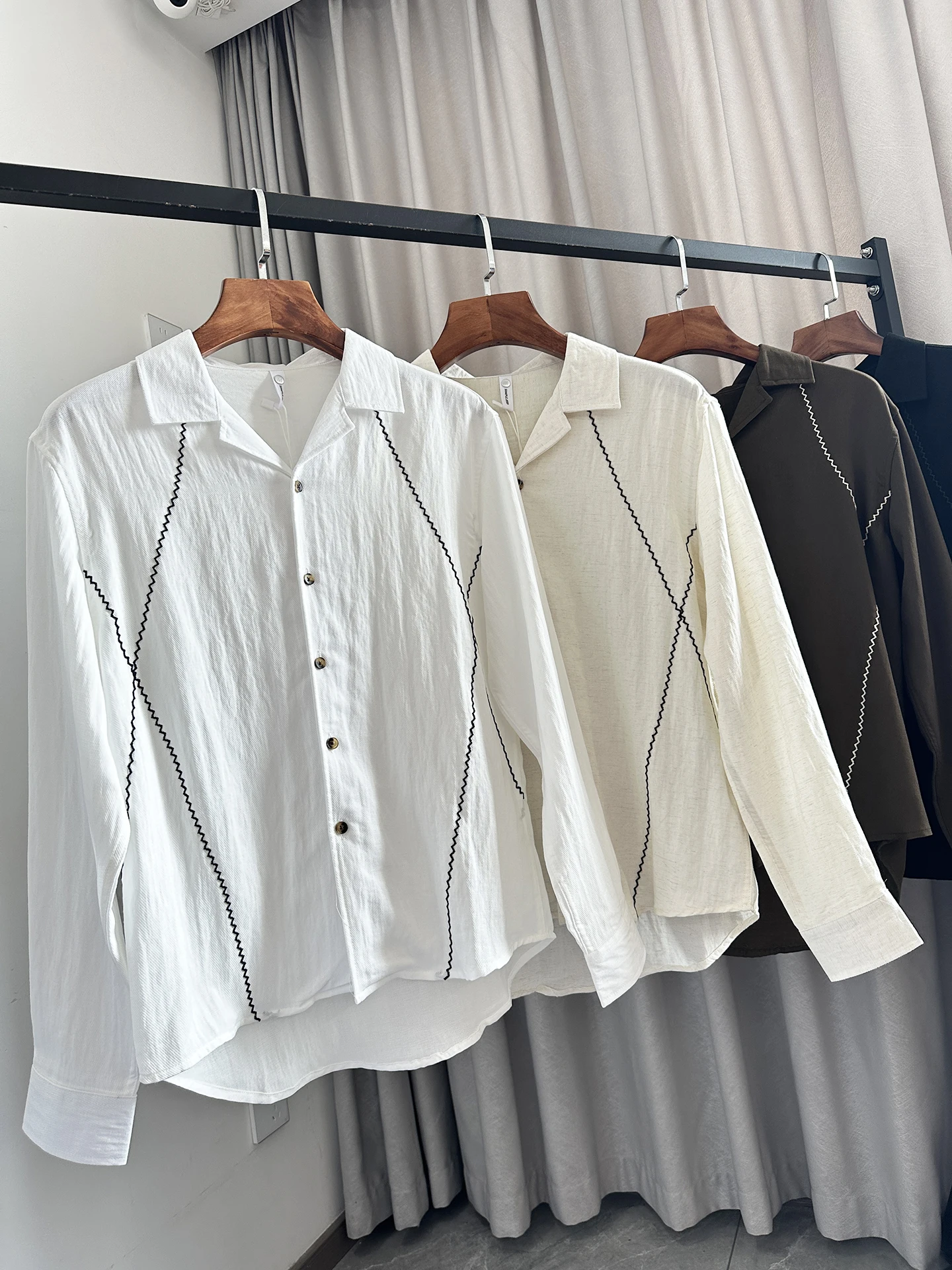 Retro Hong Kong Style Men's Long Sleeve Linen Blend Casual Shirt Comfortable Breathable Commute Friendly Autumn Shirt