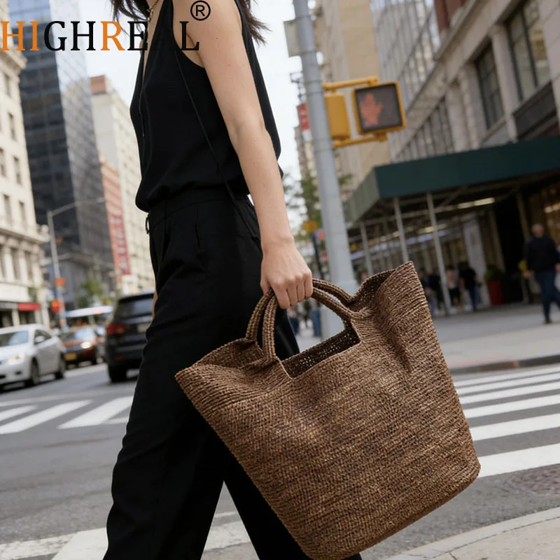 New Summer Bags For Women Luxury Designer Handbag Purse New To Weave Large Capacity Shoulder Straw Beach Tote bag