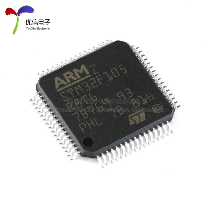 10PCS original authentic STM32F105R8T6 LQFP-64 ARM Cortex-M3 32-bit microcontroller MCU  