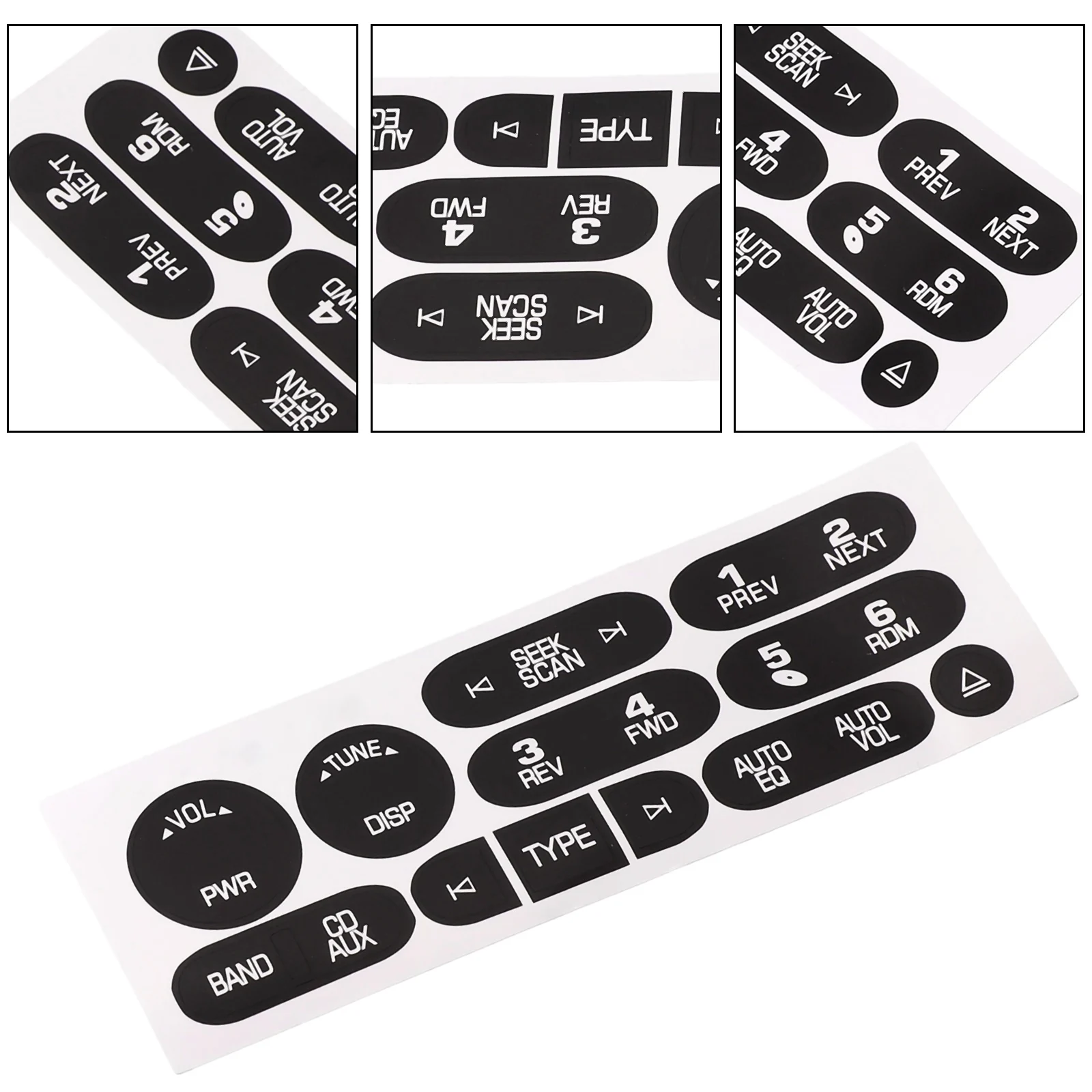 Sticker Kit Repair Sticker Interior Not Fitment Practical Push Button Switches Car Truck Parts Brand New Sticker