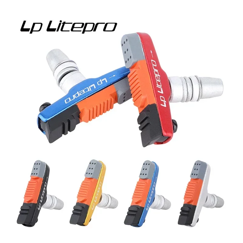 

LP Litepro Folding Bicycle Brake Pads For DAHON 412/P8 Wear-resistant Rubber BMX 451 20 inch Bike V Brake Brake Pads