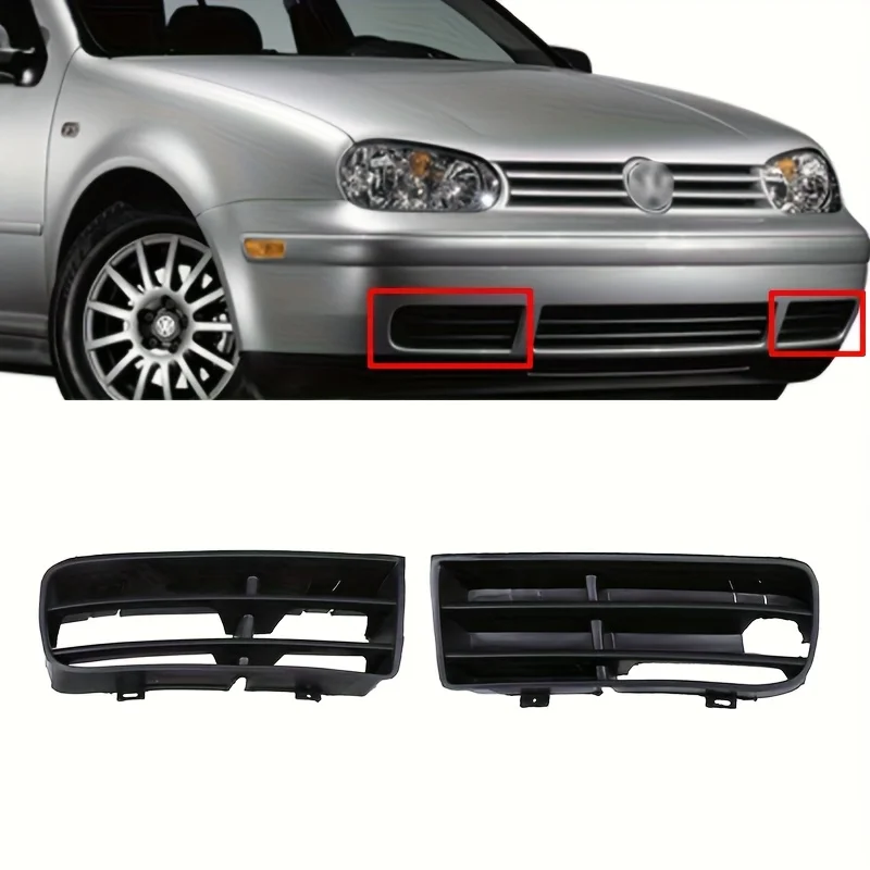 Vorderer Unterer Stoßstangengrill Ohne Nebelscheinwerfer-Abdeckung für VW Golf 4 MK4 98-04 1J0853665B 1J0853665C 1J0853666E