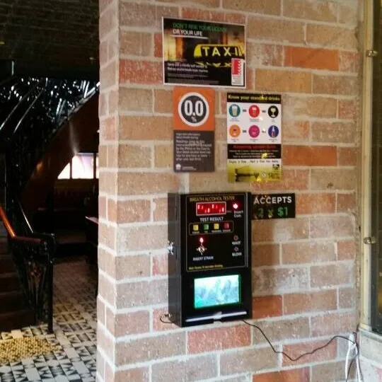AT319 Coin-operated   tester Blowing pipe Blowing electrochemical wall-mounted  tester