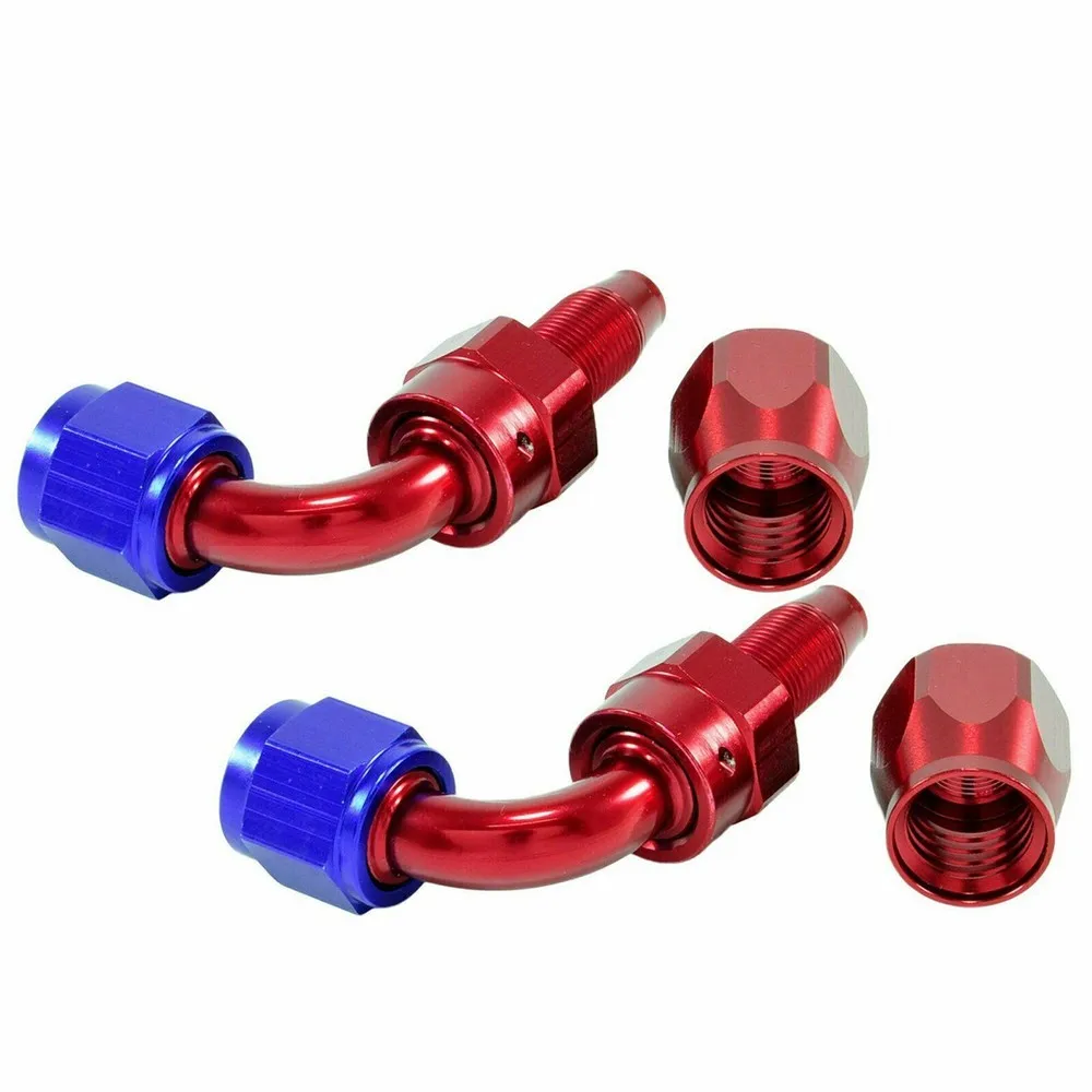 Kit tubi flessibili e raccordi per carburante/olio/gas intrecciati in acciaio inossidabile 6AN CPE da 6,1 m