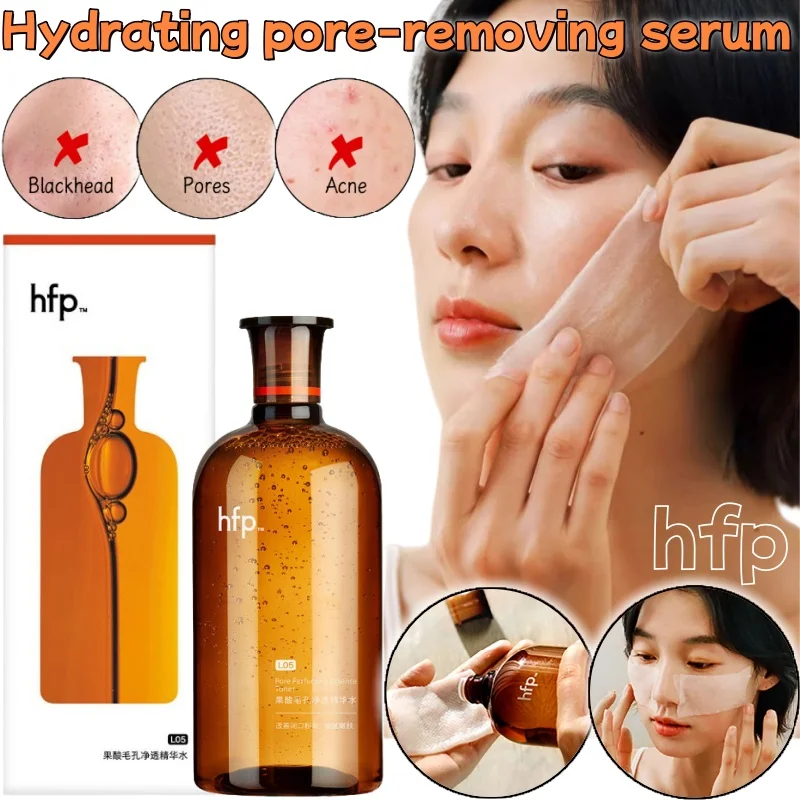 

Hfp Fruit Acid Essence Water Wet Compress Oil Skin Toner Shrink Pores Closed Mouth Oil Control Cleaning Essence Water 380ml