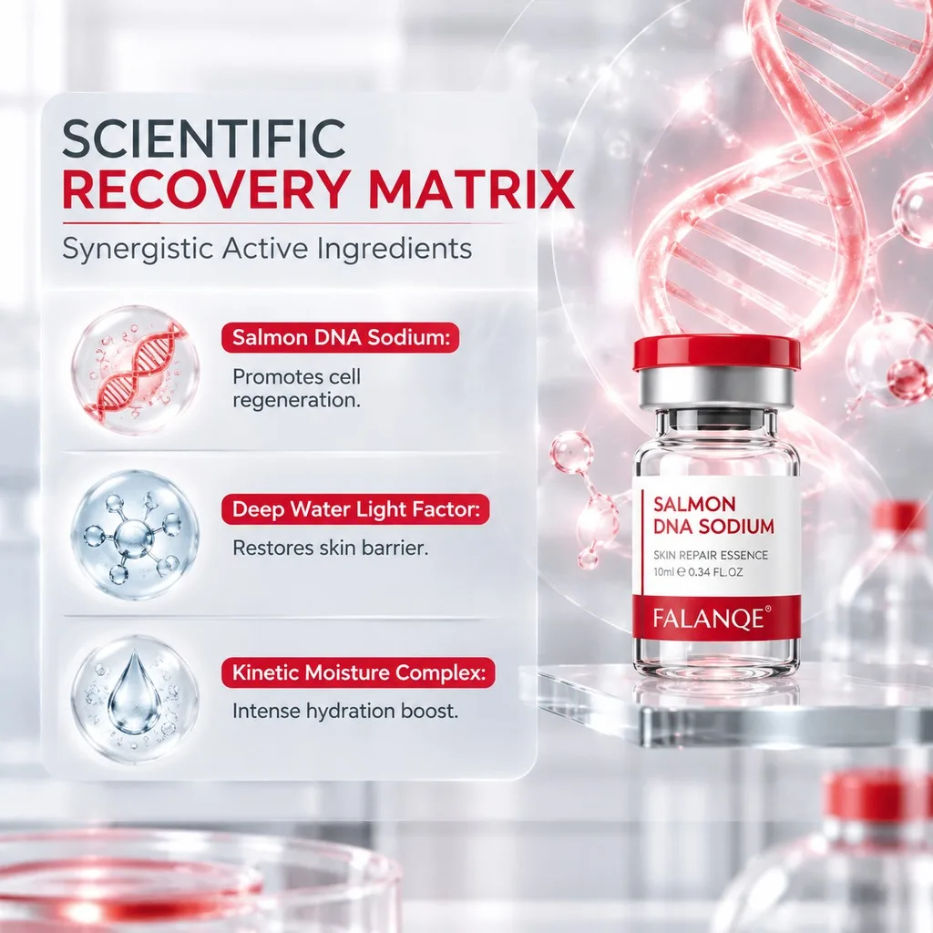 Fine Lines & Wrinkles? Salmon DNA Sodium PDRN Anti-Wrinkle Ampoule - Collagen Essence, Moisturizing, Whitening, Firming Face