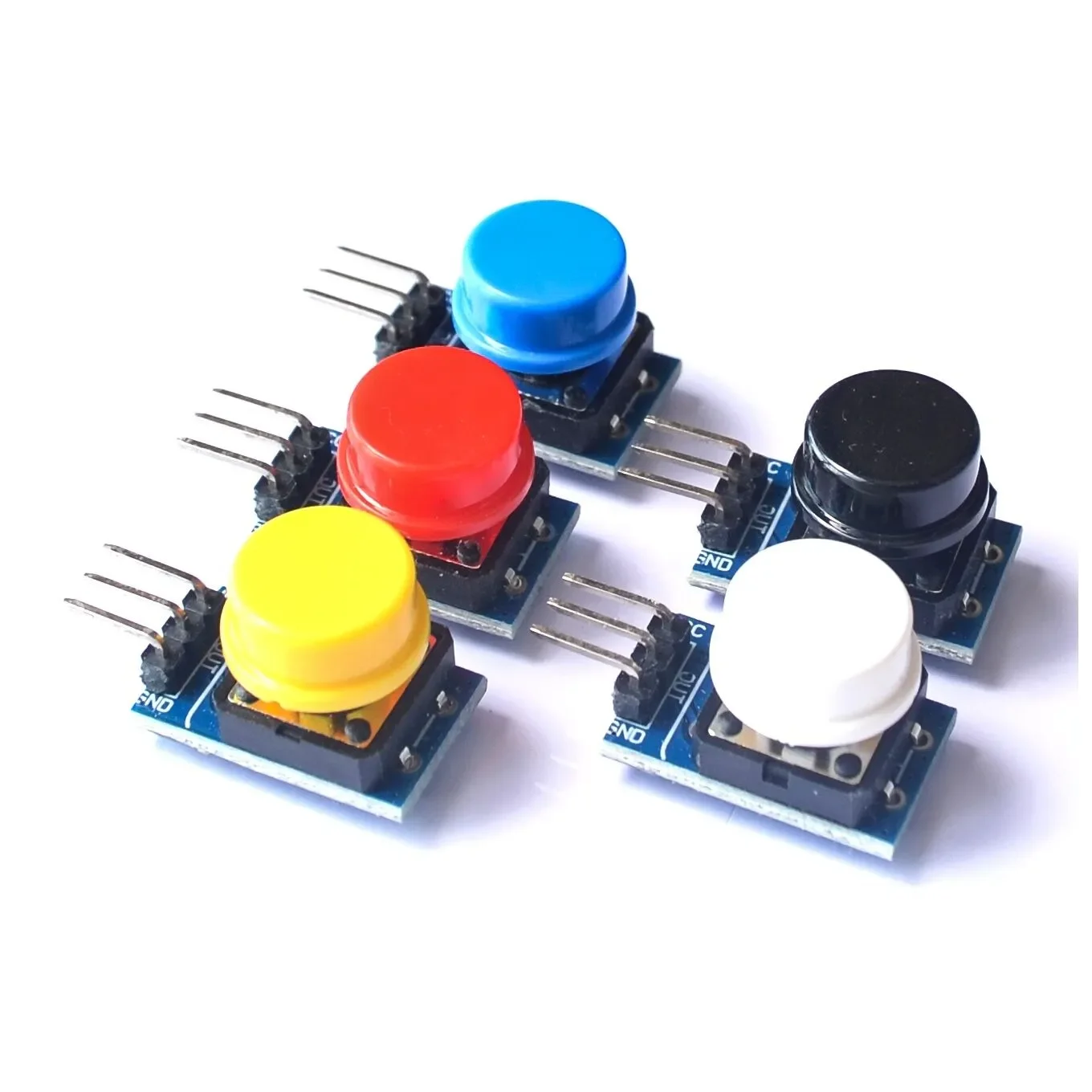 12X12MM Big key module Big button module Light touch switch module with hat High level output for arduino or raspberry pi 3