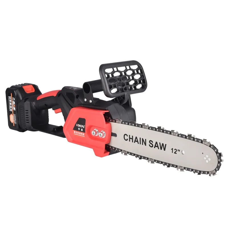 

Electric saw, handheld lithium battery electric chain saw, rechargeable woodworking logging artifact for household use