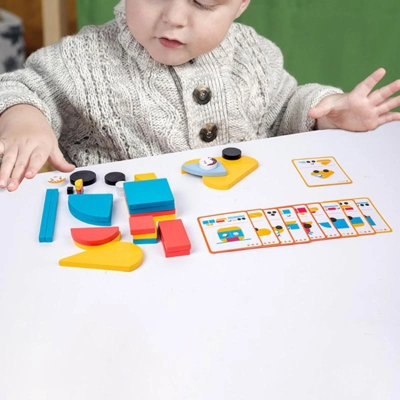 木製パズル 子供用 幼児 ビルディングブロック おもちゃ 形状分類 対象年齢 3-5歳 幼稚園 女の子 男の子 ギフト 誕生日 15UB