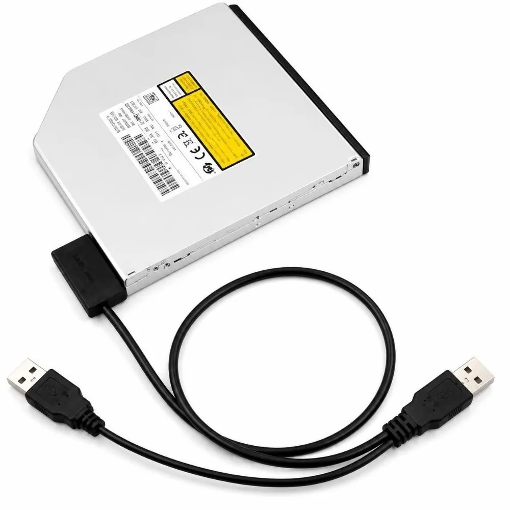 USB 3.0 Slimline SATA Adapter USB 2.0 5Gbps Speed USB to SATA Cable 7+6 13 Pin Connector Hot Swap Support CD DVD ROM Cable