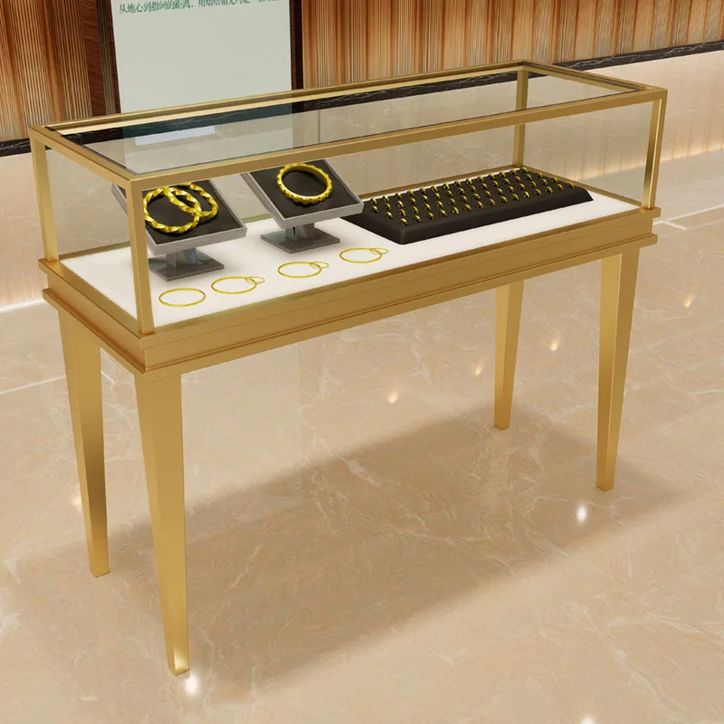 Customized. Supermarket Mall Glass Display Cabinet Store Optical Store Jewelry Store Counter Simple Style Multi-occasion By