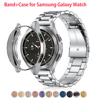 Band+Case for Samsung Galaxy Watch 7 6 5 4 44mm 40mm Classic 46mm 42mm Stainless Steel Bracelet Galaxy Watch 5 Pro 45mm Strap