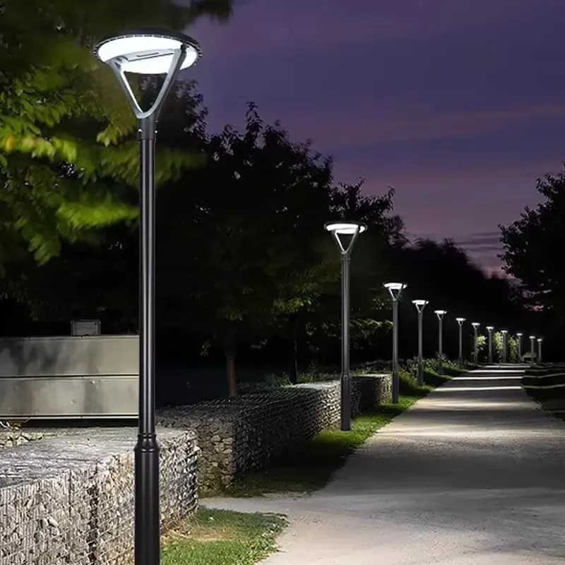 wmwmnu Wholesale Custom Low Price Solar Garden Street Light LED 20W 3000K 6500K With 3m Split Pole IP65 for Garden Courtyard