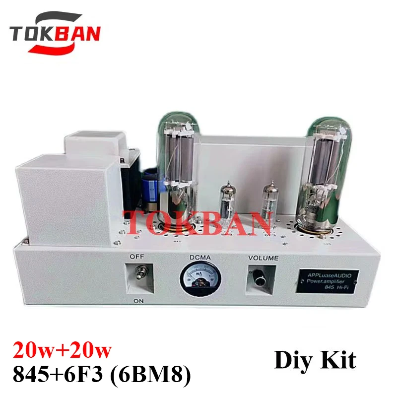 Tokban 20w*2 845 Vacuum Tube Amplifier Diy Kit Vu Meter High Power Warm Voice Combined HIFI Amplifier Audio