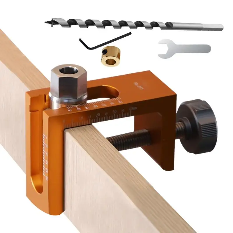

Cabinet Door Mounting Jig 10mm Woodworking Hinge Drilling Guide Metal Woodworking Rebounder Hole Positioning Hardware For
