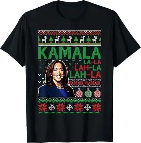 Funny Kamala Harris Ugly Christmas Sweater USA Election 2024 T-Shirt