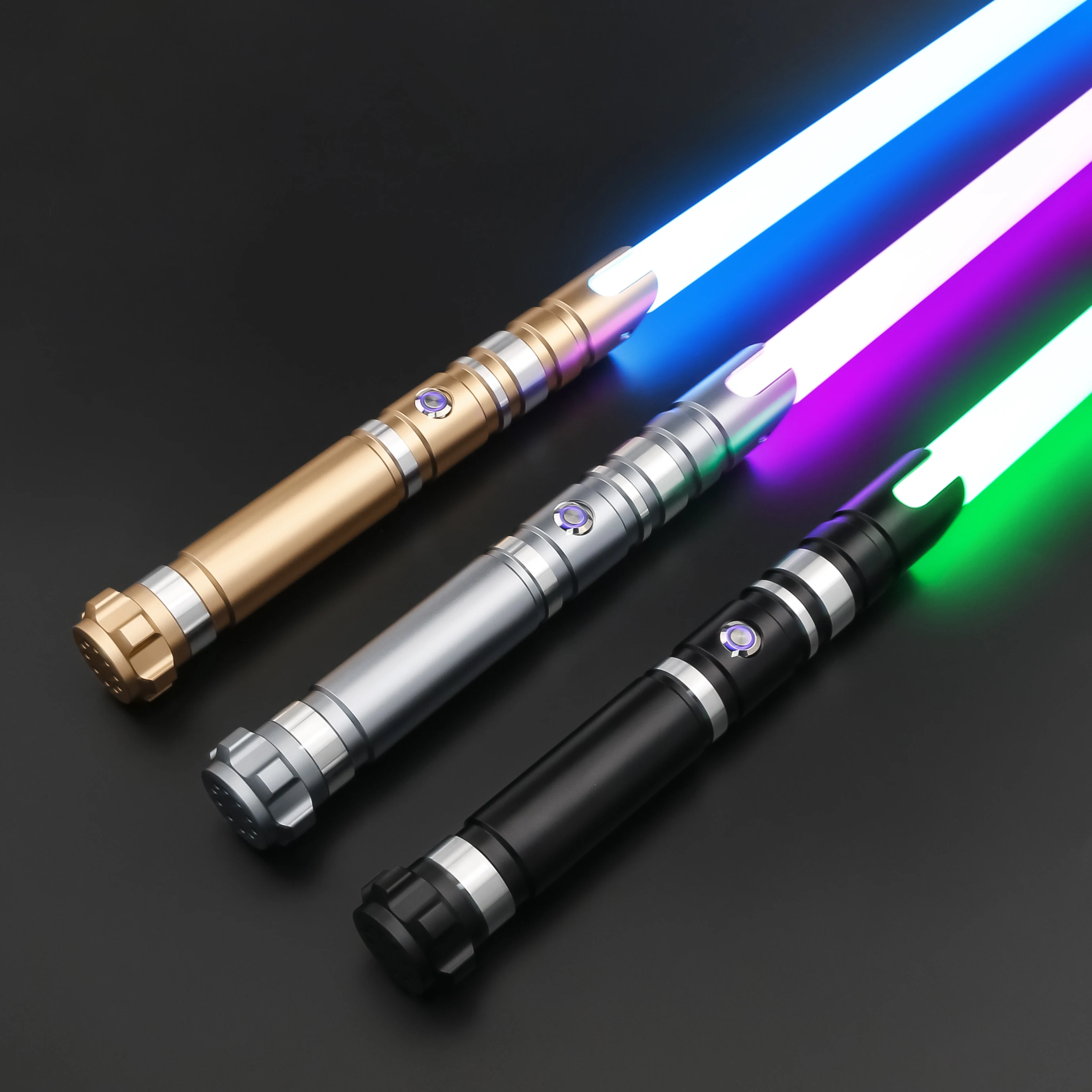 TXQSABER Lightsaber Staff Neo Pixel Heavy Dueling Sword with Removable Double Blade Metal Hilt Blaster Cosplay Toys Dualsaber