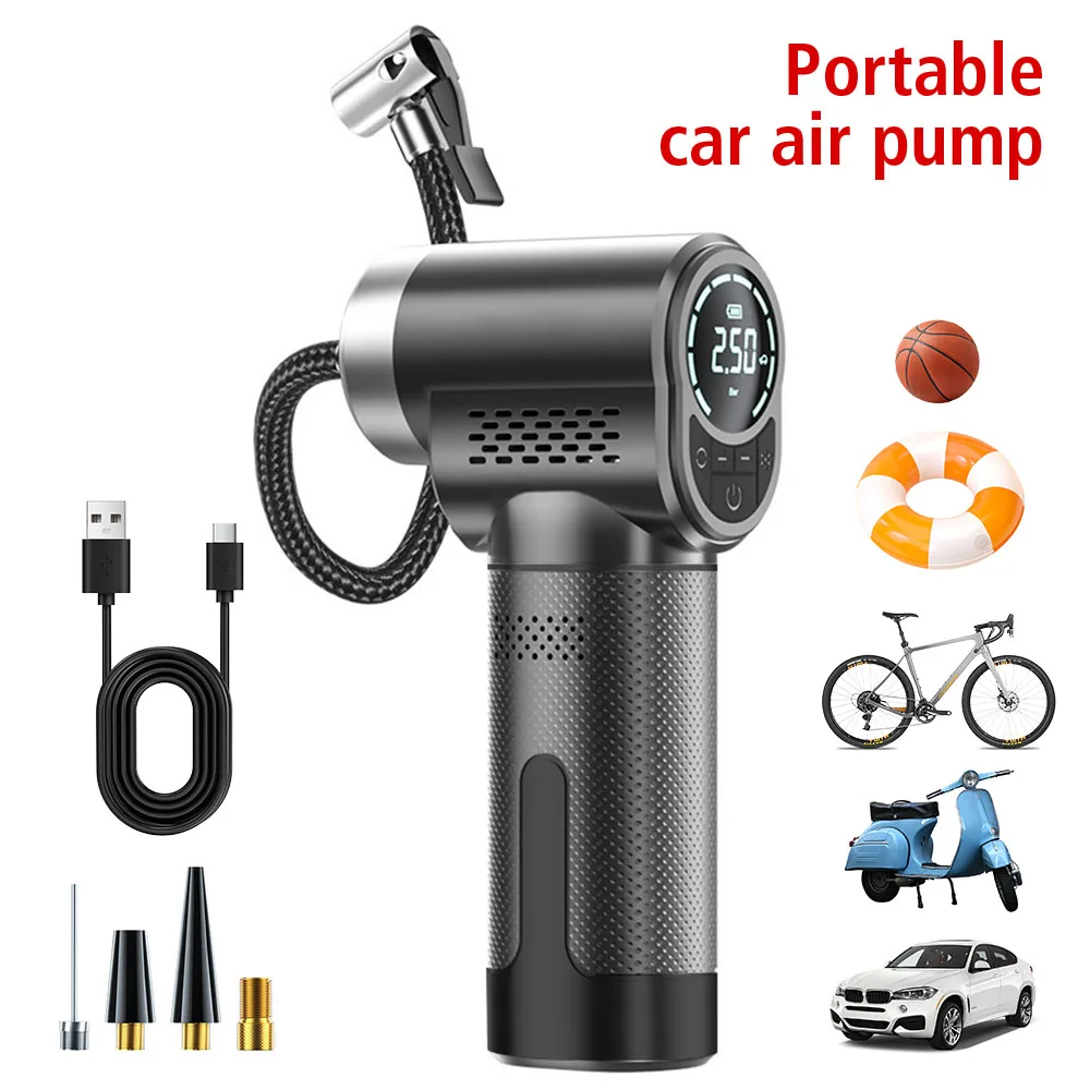 Wireless 150PSI for Car Motorcycle Bike Tire Boat Ball Car Air Compressor Electric Car Tire Air Pump Smart Tire Accessories