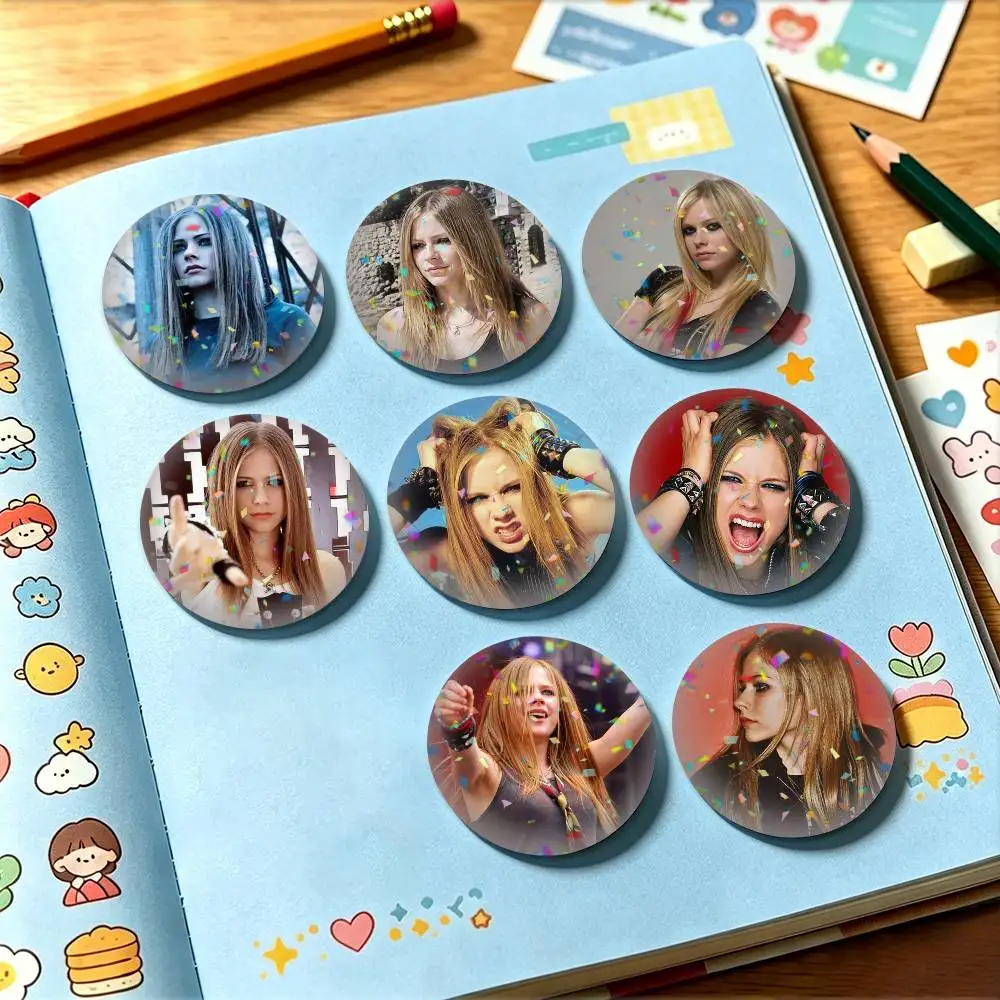 Rock Princess Avril L-Lavigne 25mm 32mm 44mm 58mm 75mm Brooches Badges Pins for Accessories Gift