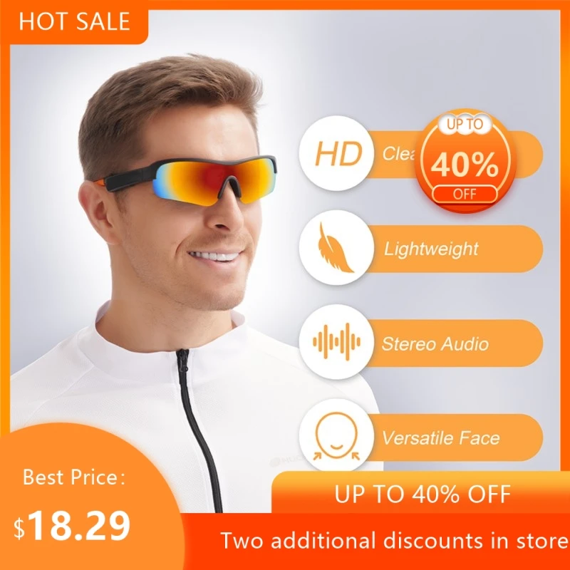 Smart Polarized Bluetooth Sunglasses With Earbuds External Speakers Hands-free Calls Music For Men And Women Aviator Style 2026