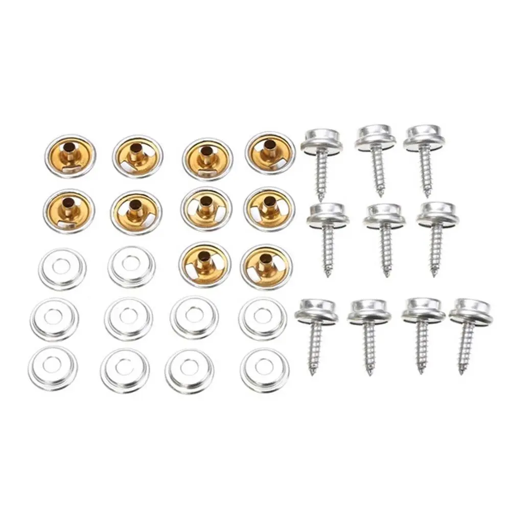 

Marine Yacht Boat Car Canopy Accessories Snap Fastener Screw Kit Canvas Cover Tools Sockets Buttons Tapping Snap Fastener Kit