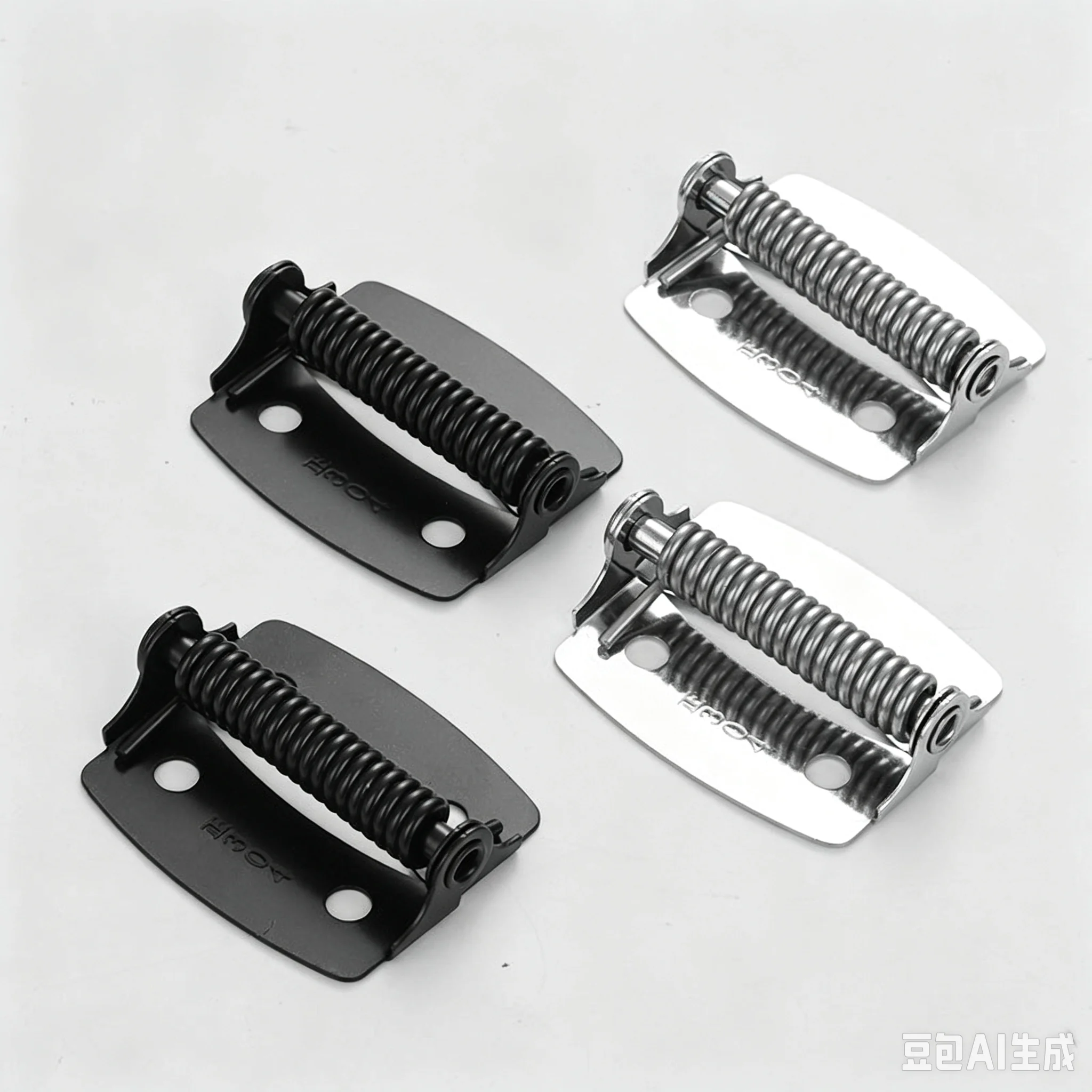 Stainless Steel Butterfly Spring Hinge Automatic Door Closer Self-Closing Rebound Hinge for Screen Door Window Flat Pivot Hinge