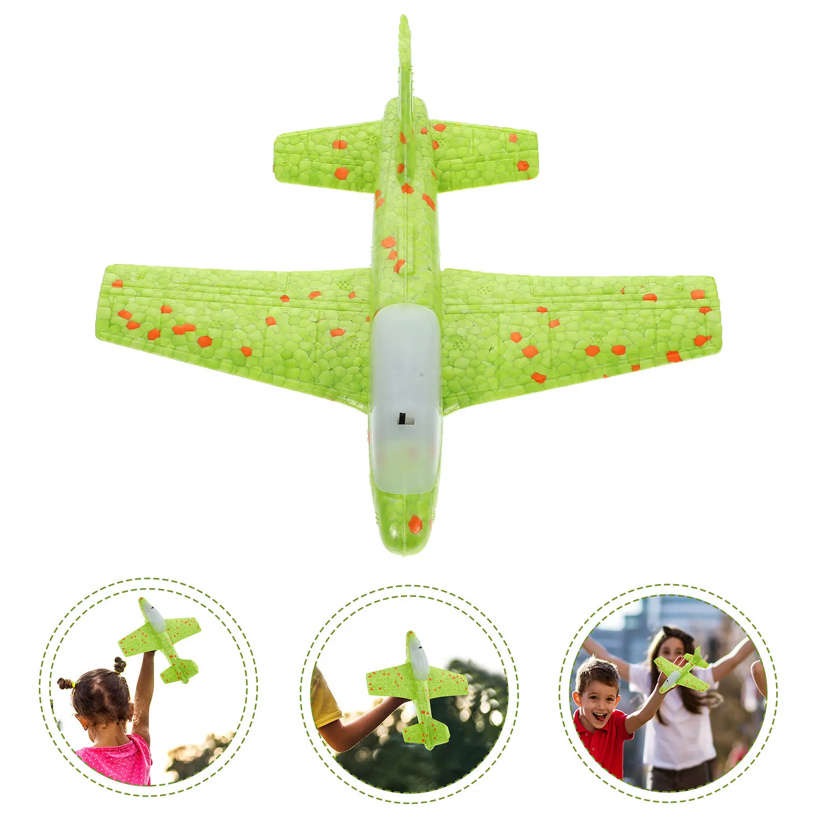 

1Pcs Foam Airplane Simulation Funny Kids Flight Glider Outdoor Party Gift Christmas Halloween Thanksgiving Easter
