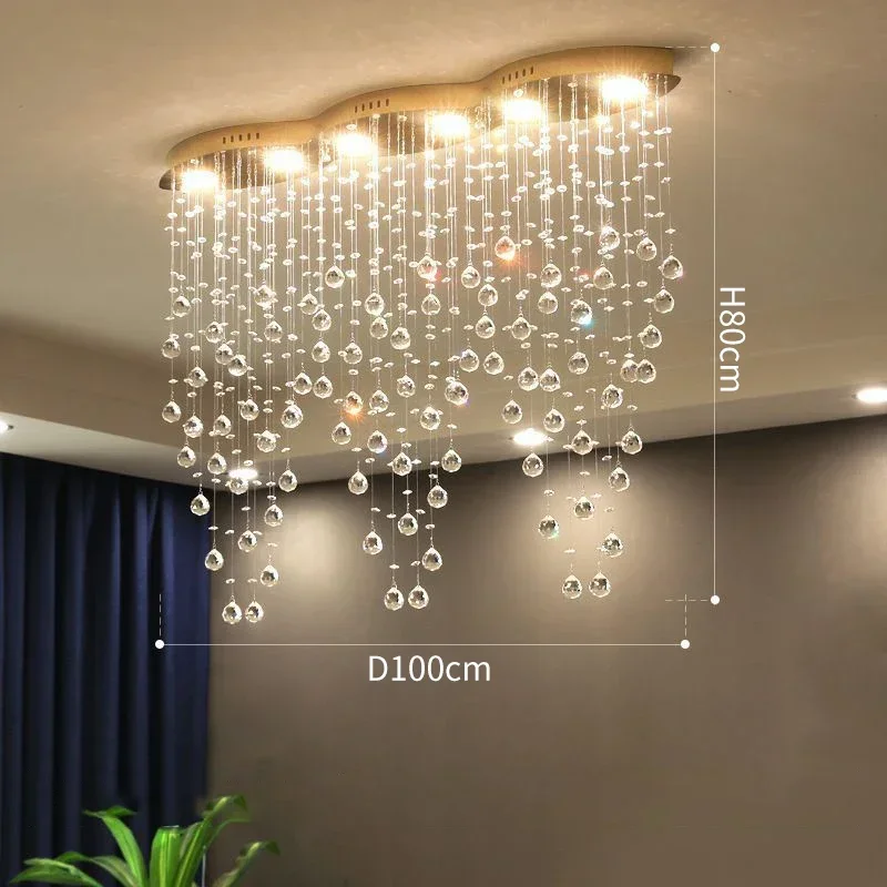 

Design Modern Crystal Chandelier Home Decor Light For Dining Room Led Hanging Lamp Luxury Indoor Lighting Creative Cristal Ball