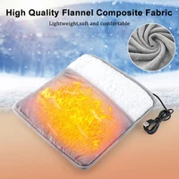 Foot Warmer USB Foot Heater Thermal Foot Heating Pad Soft Plush Warm Foot Cover Electric Heating Feet Warmer for Home Bedroom 3