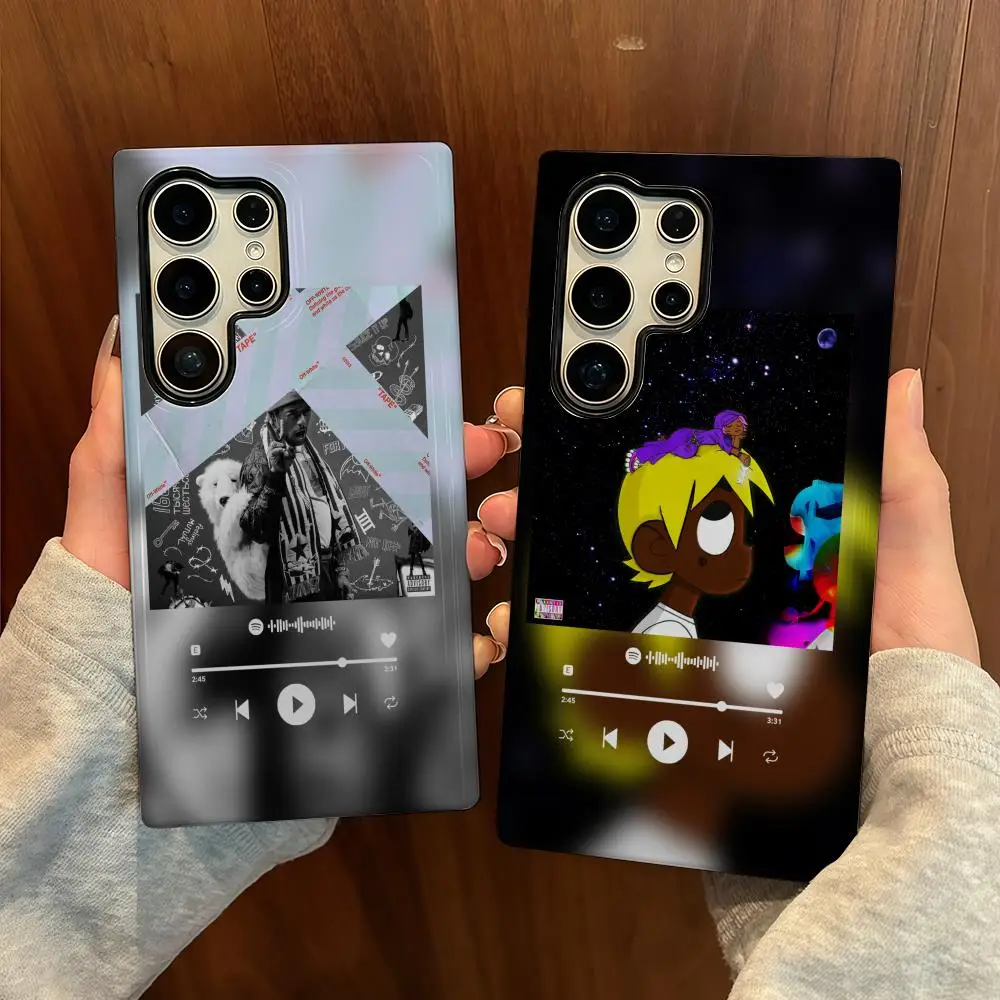 L-Lil Uzi V-Vert جراب هاتف لهاتف سامسونج S25 فيلم شل فاخر GalaxyS24Ultra 23plus S22 21 A56 36 26 16 غطاء طبقة مزدوجة #1