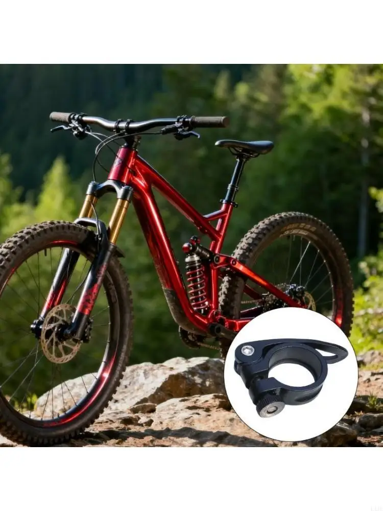 ロードバイクシートポストクランプアルミ合金自転車クイックリリースシートポストカラーシートチューブクリップサイクリングアクセサリー