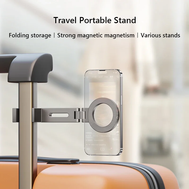 Universal Magnetic Phone Holder Travel Essentials Flexible Rotation Hands-Free Airplane Phone Mount Seat Adjustable Phone Stand