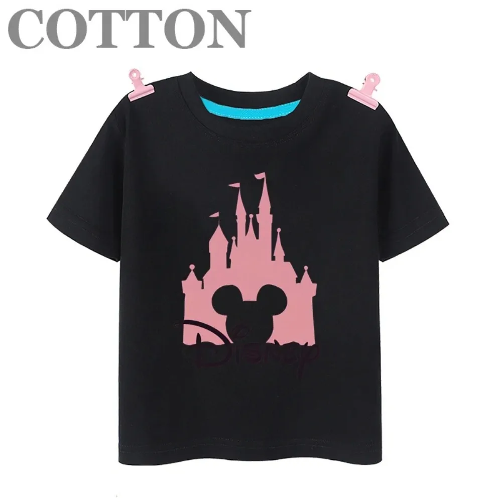 Disney princess cartoon summer fashion cotton a variety of children's cartoon T-shirts round neck short sleeve print pattern