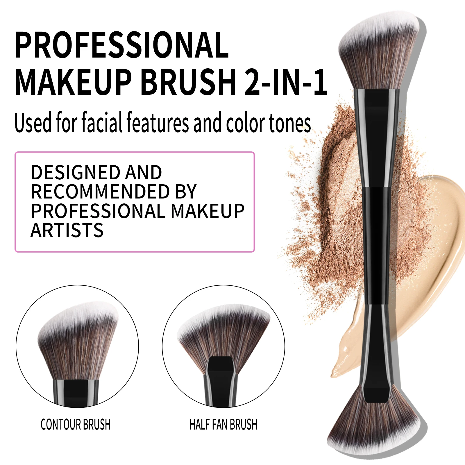 طقم فرش مكياج احترافية 10 قطع، - مراجعة Huda Beauty Makeup Brush Set وسعره