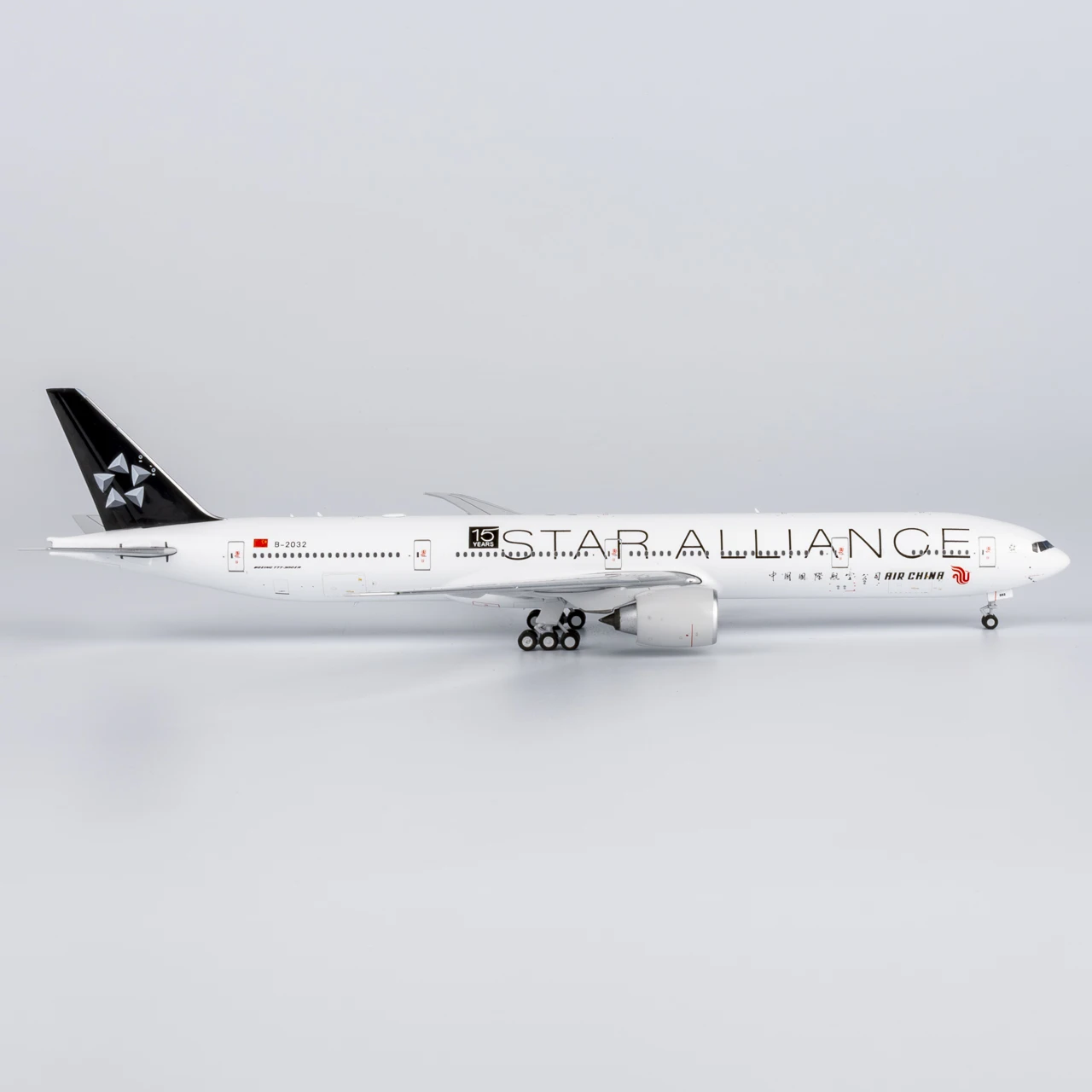 73062 Legering Collectible Vliegtuig Gift NG Model 1:400 Air China "StarAlliance" Boeing B777-300ER Diecast Vliegtuigen Jet Model B-2032
