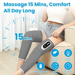 Smart Leg Massager Airbag Kneading Vibration Calf Massage Device with Air Compression and Knee 360° All-Round Packag