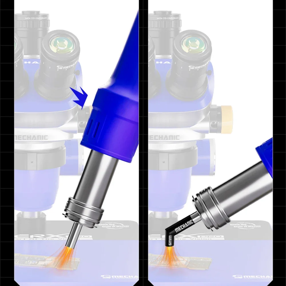 Mechanic 861 air gun adapted bevel air gun nozzle 5 6 8 10 12 mm heating uniform temperature resistant bevel nozzle tool