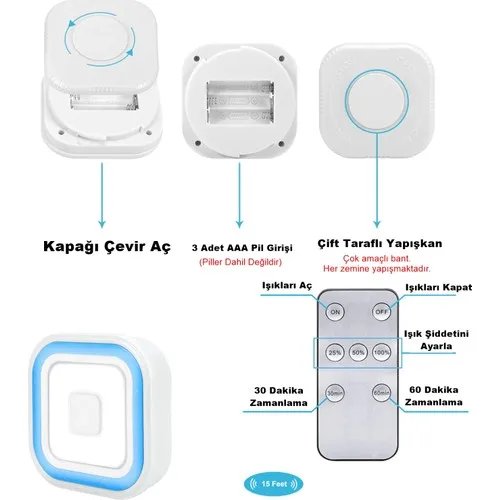 30 w ultra 3ü lü adesivo de controle remoto multi-purpose led lâmpada de ponto lanterna acampamento lanterna tenda lâmpada