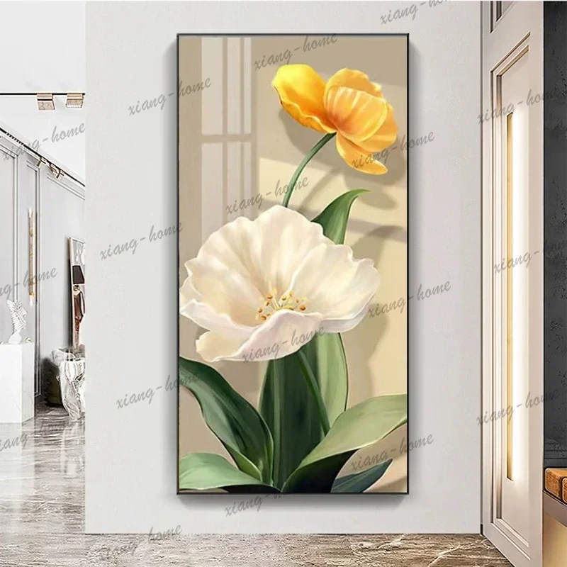 Best Sellers Modern Living Room Decoration Painting, Dining Room Bedhead Hanging Mural Painting With Lights And Luxurious Lighti