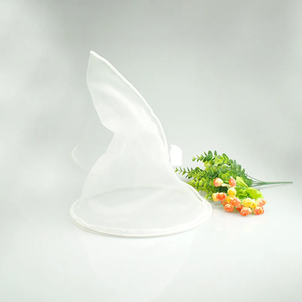 Cone Reusable Nylon Fine Mesh Honey Filter Bag Simple Design Easy Clean Repeated Use for Kitchen Drinks Nut Milk Tea Cheese