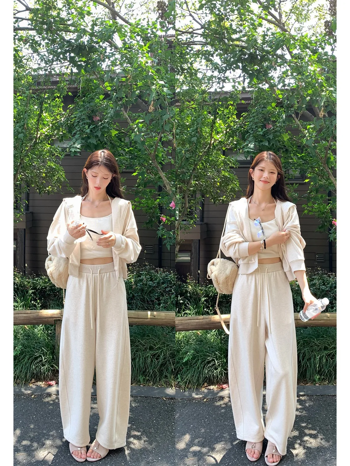 

Seeyouiceland Women's Sweatirt Cardigan Loose Feelings Set ort Sle Cotton Long Sve Casual Autumn Collection