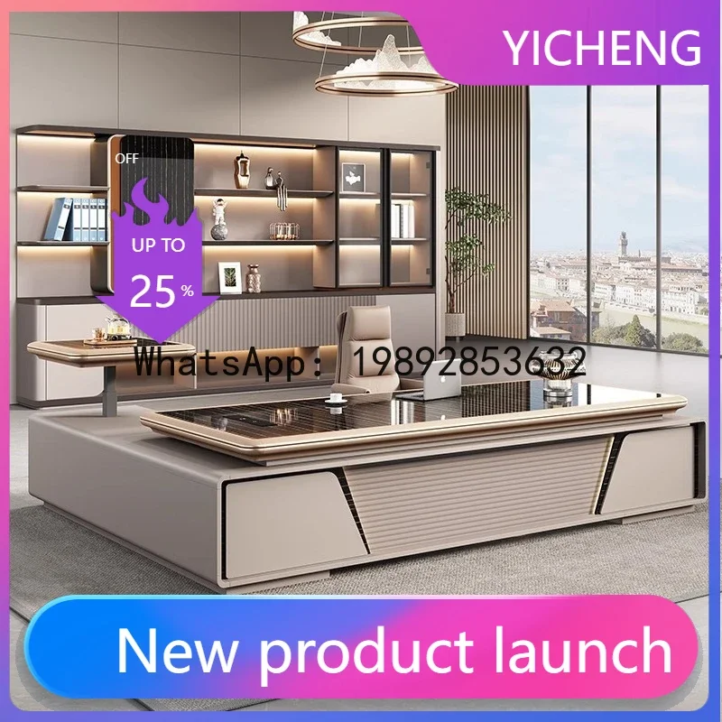 H5.15  office desk manager desk and chair set with vacuum forming process, executive office executive desk