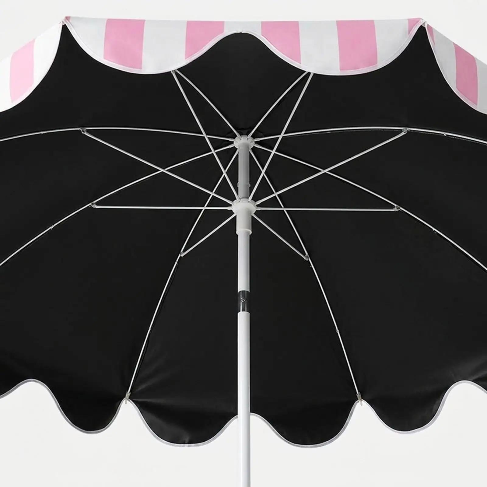 

Розовый полосатый уличный зонт для патио, сверхпрочный, ветроустойчивый, для бассейна, пляжа, кемпинга, двора