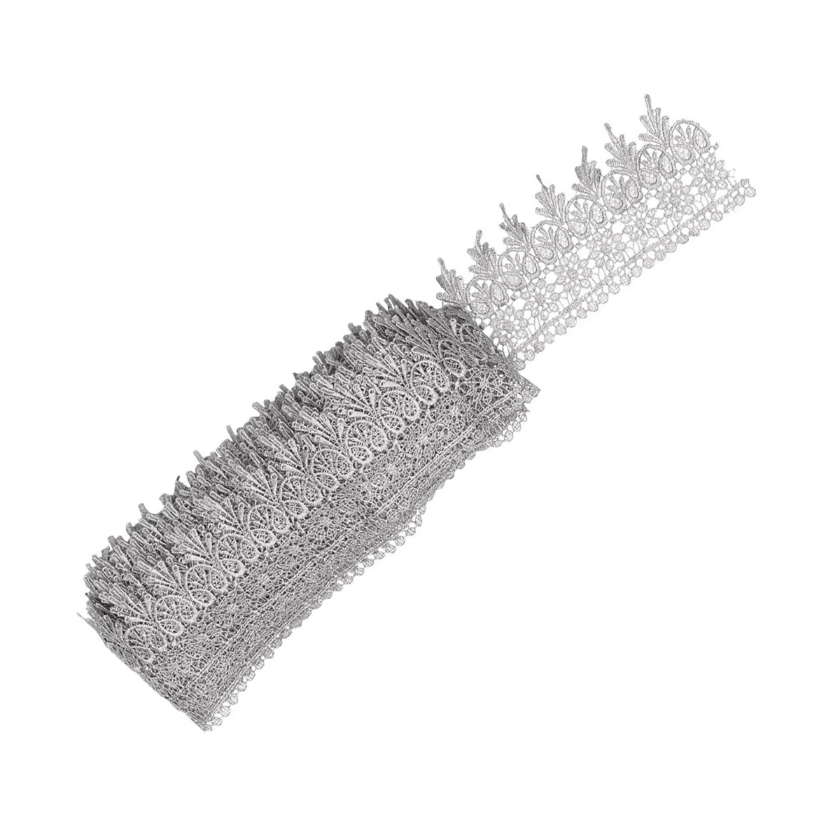 

Water Soluble Embroidery Lace Trimming Grey DIY Cloth Accessories Home Textile Ribbon Craft Project Decorations