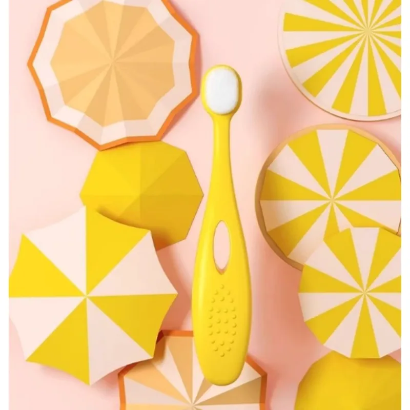 

Soft Hair Toothbrush for 1 4 Years Old Babies and Kids Oral Cleaning Dental Care safety silicone