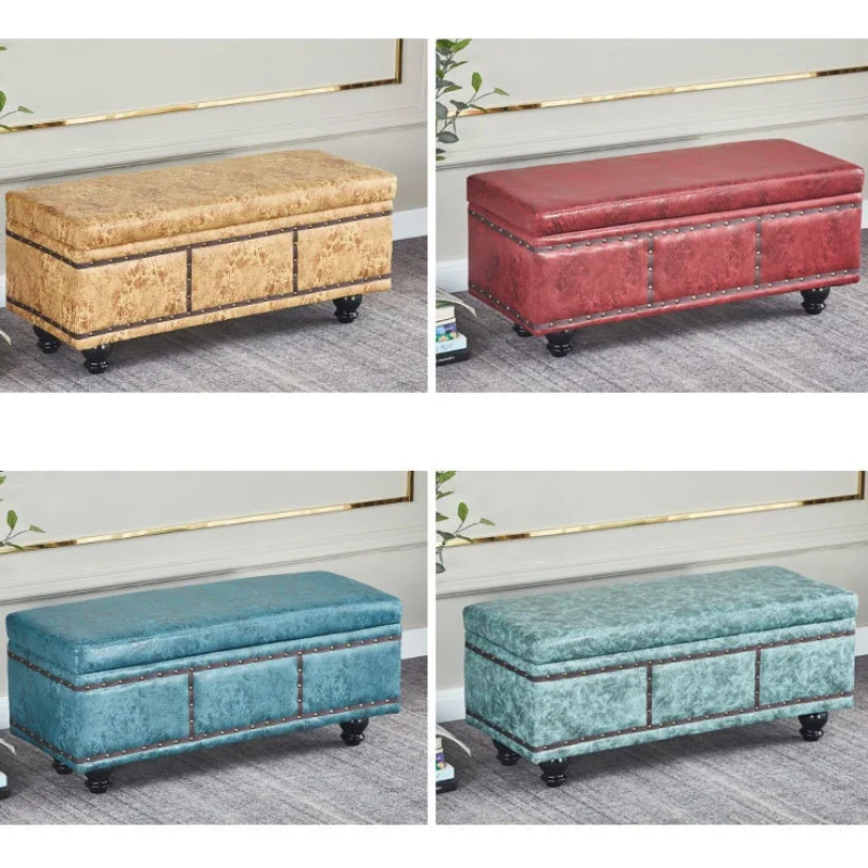 

Clothing Store Sofa Bench Storage Stools Living Room Furniture Pedal Stool Shoe Changing Stool Long Footstool Storage Ottomans