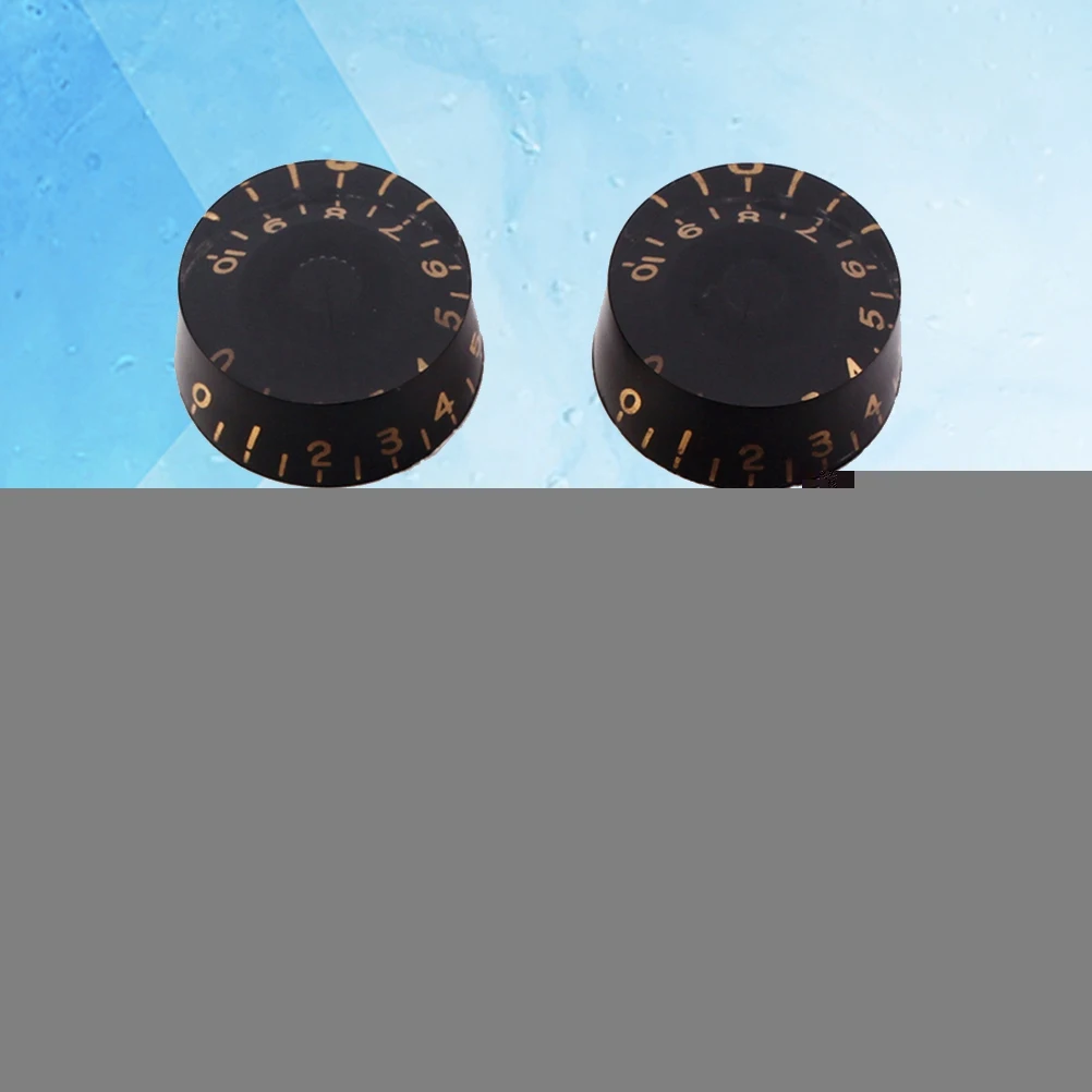 

4 PCS/ Set Guitar Knobs Volume Tone Control Knobs Rotary Knobs for Style Electric Guitar Parts Replacement (Black)