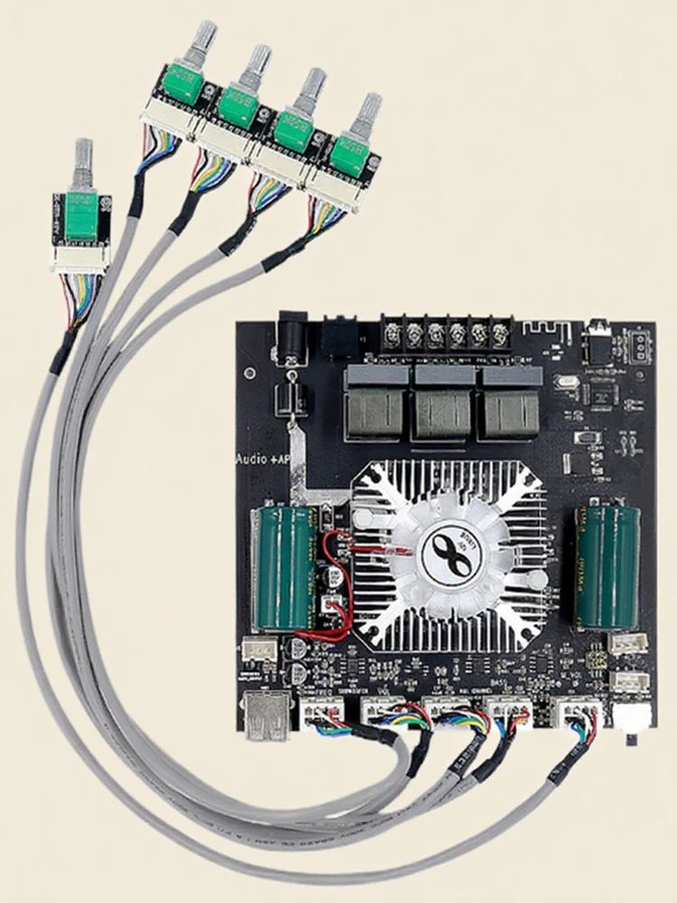 وحدة مكبر كهربائي صغير HiFi رقائق مضخم الصوت مجلس تيار مستمر 15-36 فولت 160 واط X 2 + 220 واط مضخم صوت ستيريو لمكبرات الصوت المنزلية ذاتية الصنع