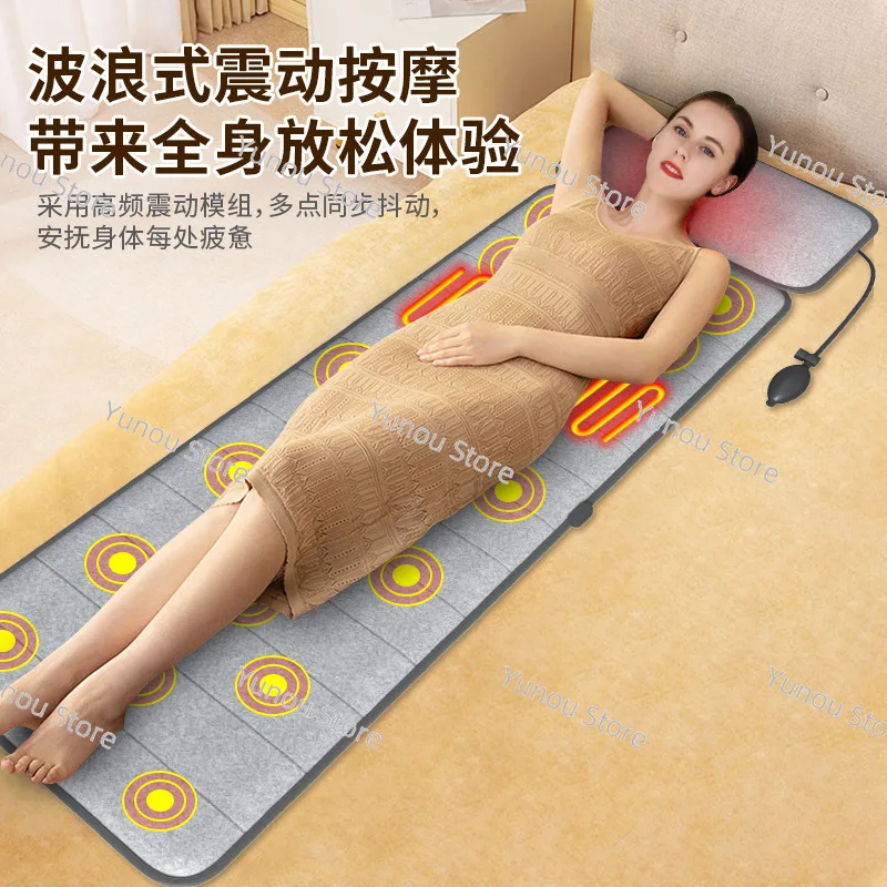 Electric Vibration Folding Home Air Bag Massage Mattress, Cervical Spine, Back Waist, Whole Body, Multi-functional